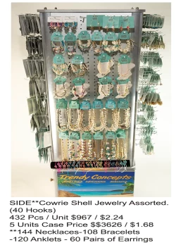 Trendy Combo 2 Side Cowrie Shell Jewelry Assorted